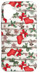 iPhone 16 Plus Happy Xmas Stockings Mistletoe Pattern For Blessed Christmas Case