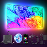 BDFFLY Led TV Backlight,TV Led Lights Color Changing RGBIC TV LED Strip Light for 65-85 Inch TV, PC, Monitor Backlights, Hdmi Port Fancy Sync Boxes(1080P@60Hz) Sync to TV Backlight Led Lights-5M