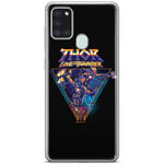 ERT GROUP Coque de téléphone Portable pour Samsung A21s Original et sous Licence Officielle Marvel Motif Thor 003 Parfaitement adapté à la Forme du téléphone Portable, Coque en TPU