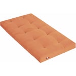 Matelas futon orange goyave coeur en latex 90x190