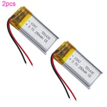 2pcs 3.7V 250mAh 0.925Wh Li Battery 551430 Li-ion For GPS LED Bluetooth Headset