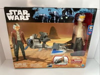 Star Wars B3917 Sw E7 Speeder Bike & Poe Dameron NEW BOXED Toy Figure