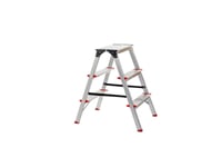 Haushalt Folding Step Ladder 3-Steps Alum