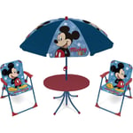 Set de jardin avec une table 2 chaises et parasol DISNEY - Mickey