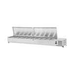 Royal Catering Kjølevitrine - 200 x 33 cm 10 GN-beholdere (1/4)