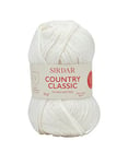 Sirdar Country Classic DK Double Knitting, White (850), 50g