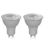 Megaman GU10 Reflector Dimmable LED Lamp, 5 Watt, 4000K Colour Temperature, Cool White 2 Packs