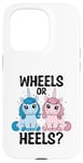 Coque pour iPhone 15 Pro Wheels Or Heels Licorne Sexe Révélez Future Parent Papa Maman