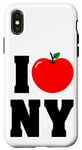 Coque pour iPhone X/XS Cool New York Food, Cool New York City Illustration Graphic