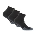 Men's Socks Under Armour UA Heatgear 3-Pack Low Cut in Black