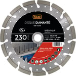 SCID Disque diamanté ventilé béton métal - Diamètre 230 mm