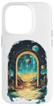 iPhone 14 Pro Cosmic Desert Portal Design for Dreamers and Stargazers Case