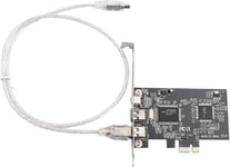 Carte PCI-Express, Carte Contrôleur PCI-E PCI Express FireWire 1394a IEEE 1394 avec Câble Firewire, Carte de Capture d'image HD avec câble Firewire pour caméra vidéo Industrielle