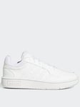 adidas Sportswear Kids Unisex Hoops 3.0 Trainers - White, White, Size 2 Older