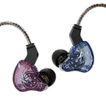 keephifi Kbear IEM KS2 Écouteurs Intra-Auriculaires filaires 10 mm 1BA+1DD avec câble Amovible, in Ear Monitor HiFi Basses isolants du Bruit pour Musicien Audiophile