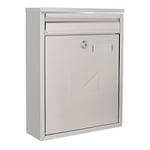 Rottner Como 4701 Boîte aux lettres double accès en acier inoxydable 320 x 250 x 85 mm