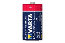 Varta Longlife Max Power batteri - 2 x C - Alkalisk