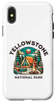 Coque pour iPhone X/XS Randonnée familiale en plein air dans le parc national de Yellowstone Forest