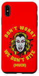 Coque pour iPhone XS Max Graphique Vampire Horror We Don't Bite Much Blood