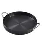 (35cm/13.78in)Korean Grill Pan Non Stick Coating Round BBQ Griddle Frying Pan UK