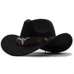 Gentleman ylösalaisin räystäät Jazz-hatut naiset miehet villa chapeu länsimainen Cowboy hattu Sombrero Hombre Cap Cowgirl hatut Cowhead vyö