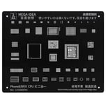 Qianli Mega-Idea Acier Noir Bga Reballing Stbbles Pour Iphone 14 13 12 11 Pro Max Mini X Poly 8 7 6 Cpu Ic Puce 18/Plantation Net - Type 8 8p X Cpu Ic 2in1