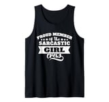 Sarcasm Girl Crew Member Sarcastic Girl Tank Top