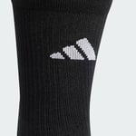 adidas Unisex Football GRIP Printed Cushioned Crew Performance Socks, Black/White, 8.5-10