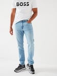 BOSS Delaware Slim Fit Jeans - Light Wash, Light Wash, Size 30, Length Regular, Men