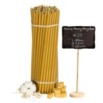 100 pieces Diveevo Church beeswax candles №20 ritual candles honey 12 inch