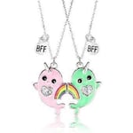 pugest 2-pack Set Bästa Vänner Halsband BFF Söt Charm Hjärtformad Koala Vänskapshalsband, Vänskapssmycken för Kvinnor Flickor