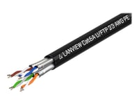 Lanview - Samlet Kabel - 500 M - 7.3 Mm - U/Ftp - Cat 6A - Formstøpt, Utendørs, Uten Hindringer, Solid - Svart