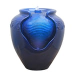 Peaktop - Caractéristique de l'eau de fontaine de pompe à eau bleue de jardin de décor extérieur LED YG0036AZ