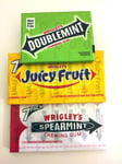 Wrigley's Juicy Fruit, Spearmint & Double Mint Chewing Gums Original Multipacks