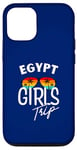 Coque pour iPhone 12/12 Pro Egypt Girls Trip Travel Vacation Femme Égypte