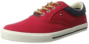 Tommy Hilfiger W3285inston Jr 1d, Boys’ Low-Top Sneakers, Red (Tango Red 611), 6.5 UK (40 EU)