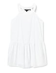 Armani Exchange Women's Sustainable, Round Neck Dress, White, 8