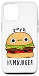 Coque pour iPhone 12/12 Pro Jeu de mots drôle pour hamburger Hum-burger