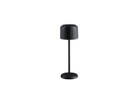 Paulmann - Else Solcelle Bordlampe w/USB-C Dim. IP44 Svart