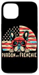 Coque pour iPhone 13 Bouledogue français Pardon My Frenchie America Retro Sunset Dog