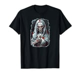 Halloween Scary Spooky Zombie Nun Men Women Gothic Costume T-Shirt