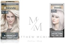 Bblonde Maximum Blonding Kit, Permanent Blonde Bleach Hair Dye, Maximum Colour