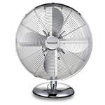 Techwood Ventilateur de Table 30 Cm, Argent