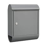 Renz 844510DE MEFA Topaz 844 Boîte aux lettres avec porte-journaux Gris 430 x 340 x 150 mm