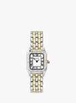 Sekonda Women's Monica Crystal Rectangle Dial Bracelet Strap Watch