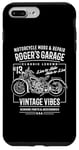 iPhone 7 Plus/8 Plus Roger's Garage Vintage Motorcycle Design for the Name Roger Case