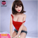 AUCUNE AYIYUN 158cm sex doll Silicone sexe poupées métal squelette petit sein réaliste Tpe poupée de vagin amour SEX