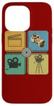 Coque pour iPhone 14 Pro Max Appareil photo cinéaste acteur réalisateur cinéma amateur de cinéma