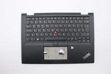 Lenovo Yoga X390 Palmrest Cover Touchpad Keyboard Portuguese Black 02HL530