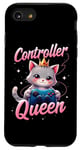 Coque pour iPhone SE (2020) / 7 / 8 Controller Queen - Chat de jeu mignon - Amoureux des chats d